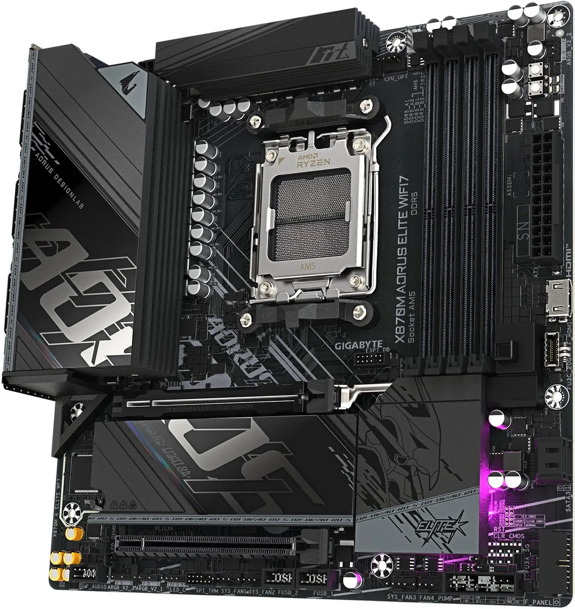 Gigabyte X870M Aorus Elite Wifi7 - AM5 Micro ATX