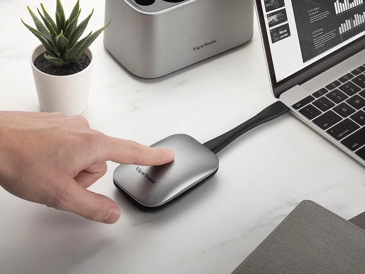 ViewSonic ViewBoard Cast Button VB-WPS-001 - Draadloos Presentatiesysteem - Grijs/Zwart