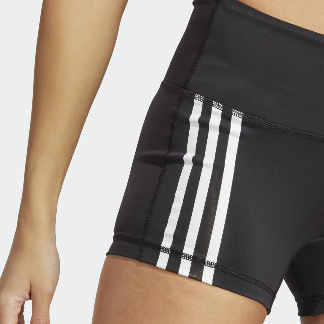 adidas Performance 3-Stripes Korte Legging HZ0200 - Zwart - XL