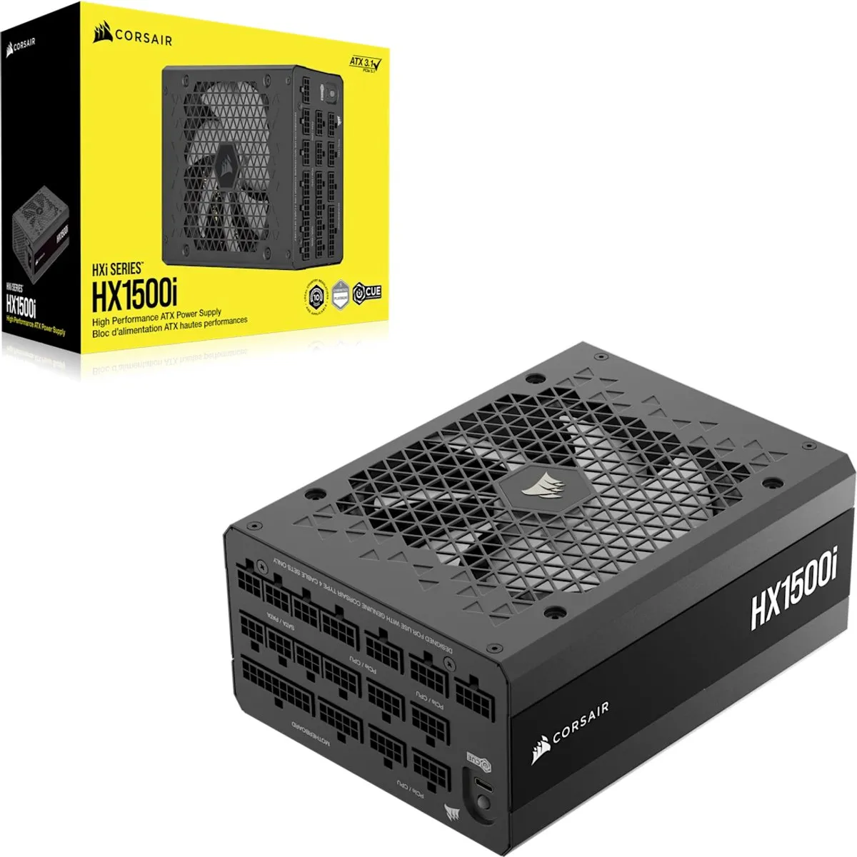 Corsair HX1500 Voeding - 1500W - ATX - Zwart