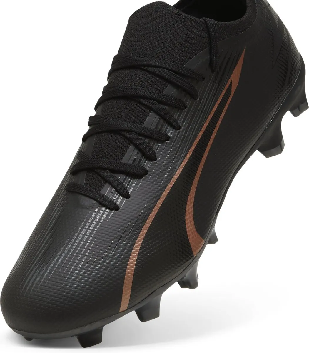 PUMA ULTRA MATCH FG/AG Sportschoenen - Zwart/Copper Rose - Maat 42