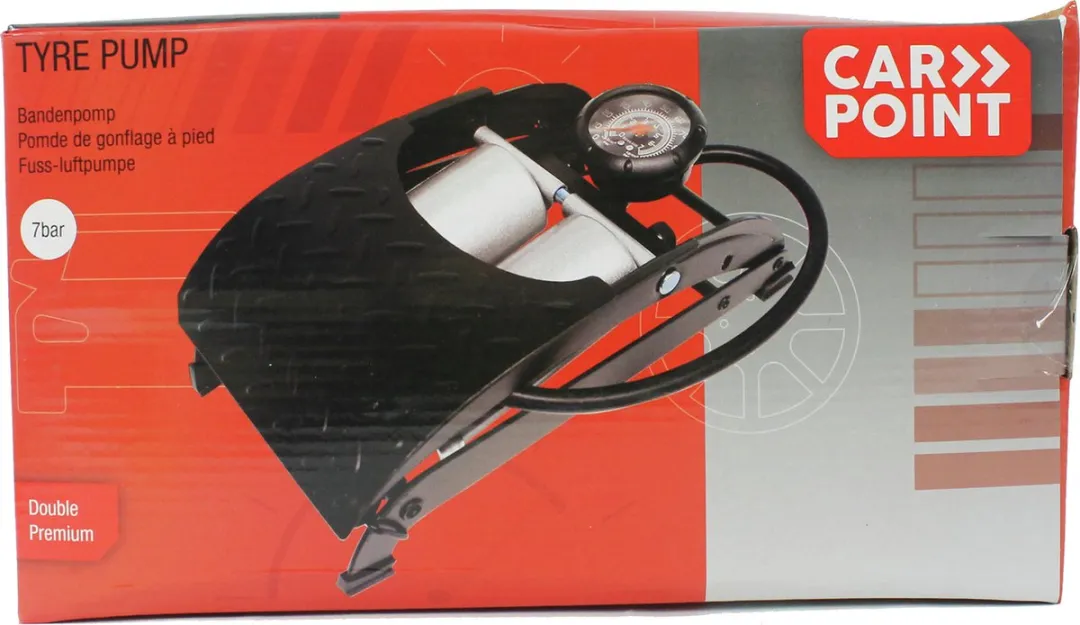 Carpoint Voetpomp Premium - Zwart
