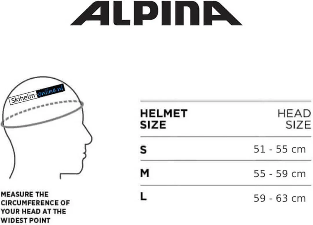 Alpina Brix Skihelm - Maat S - Zwart