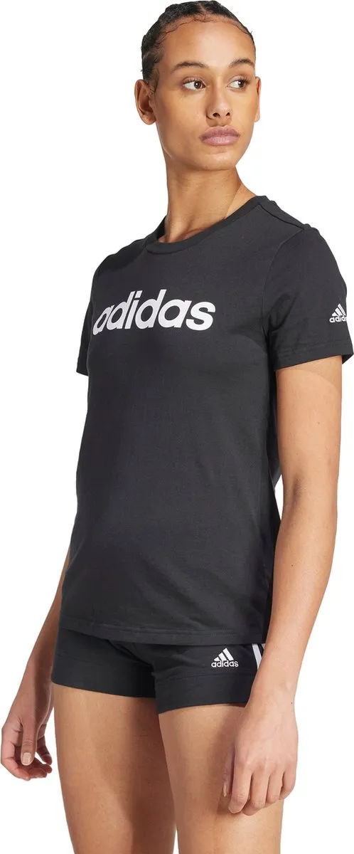 adidas Essentials Slim Logo T-shirt GL0769 - Zwart - M