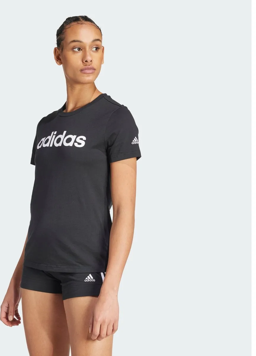 adidas Essentials Slim Logo T-shirt GL0769 - Zwart - M
