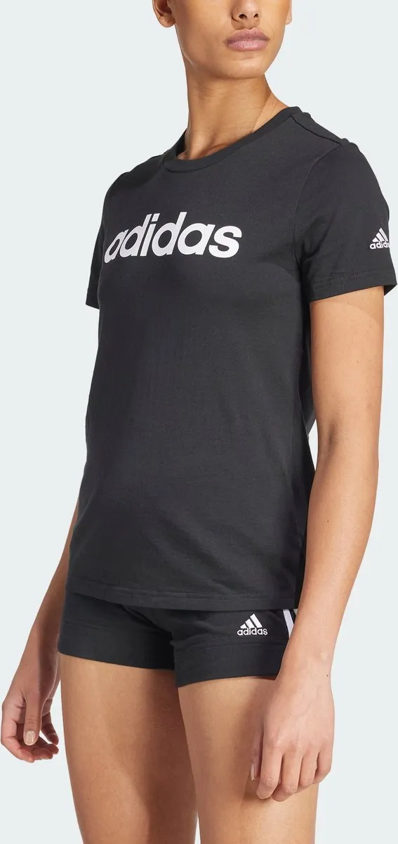 adidas Essentials Slim Logo T-shirt GL0769 - Zwart - M