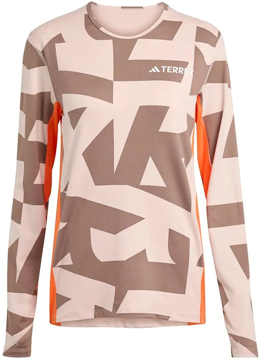 Adidas Multi Synthetic Lange Mouwen Basislaag S - Wonder Taupe
