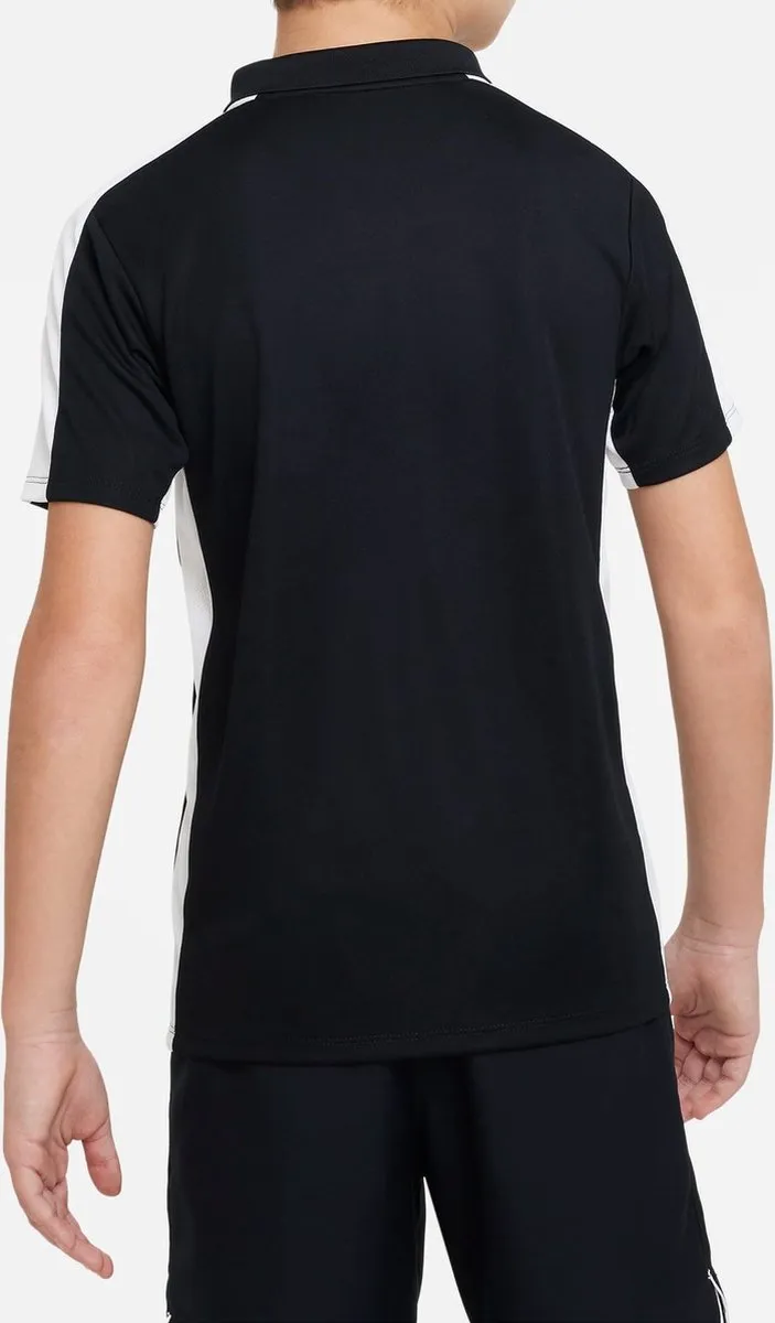 Nike Dri-FIT Academy Polo Junior 116 - Zwart/Wit