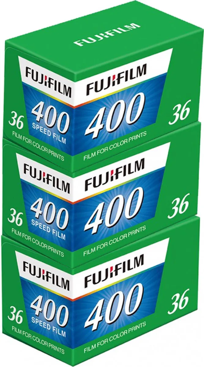 Fujifilm 400 Color Negative Film 36 Exposures - 3 Stuks