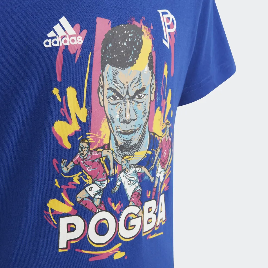 Adidas Performance Pogba Graphic T-shirt HY8703 - 152 - Blauw
