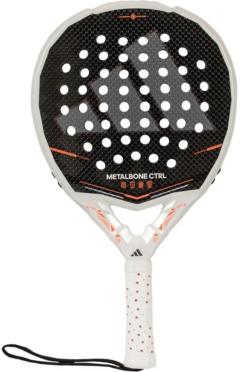 Adidas Metalbone Ctrl 2026 Padelracket - Zwart/Wit/Oranje
