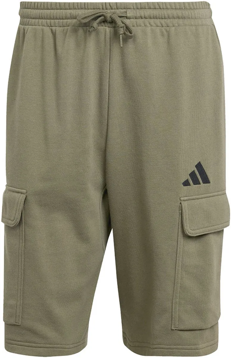 adidas Essentials Feel Cozy Cargo Shorts IC9377 - S - Olive Strata