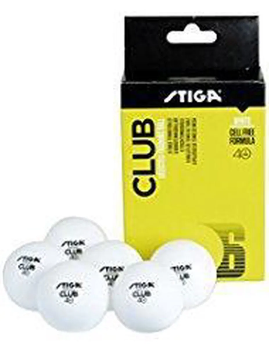 Stiga Club Trainer Poly Tafeltennisballen - 6 Stuks