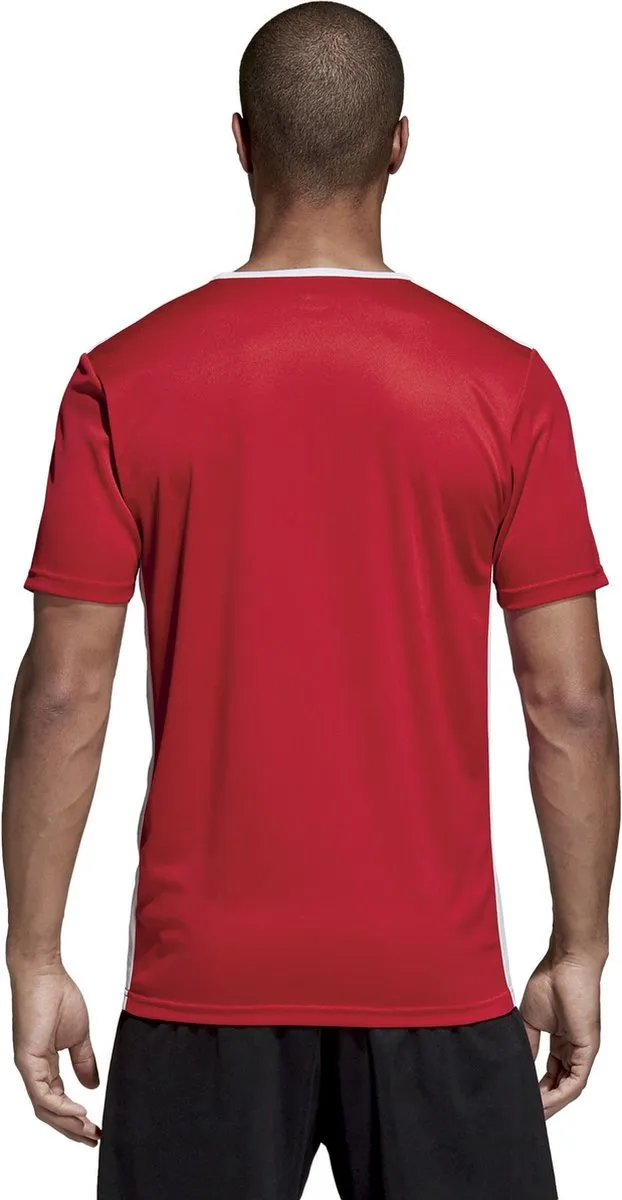 adidas Entrada 18 Heren Sportshirt CF1038 - Power Red/Wit - XL