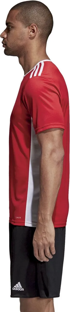 adidas Entrada 18 Heren Sportshirt CF1038 - Power Red/Wit - XL