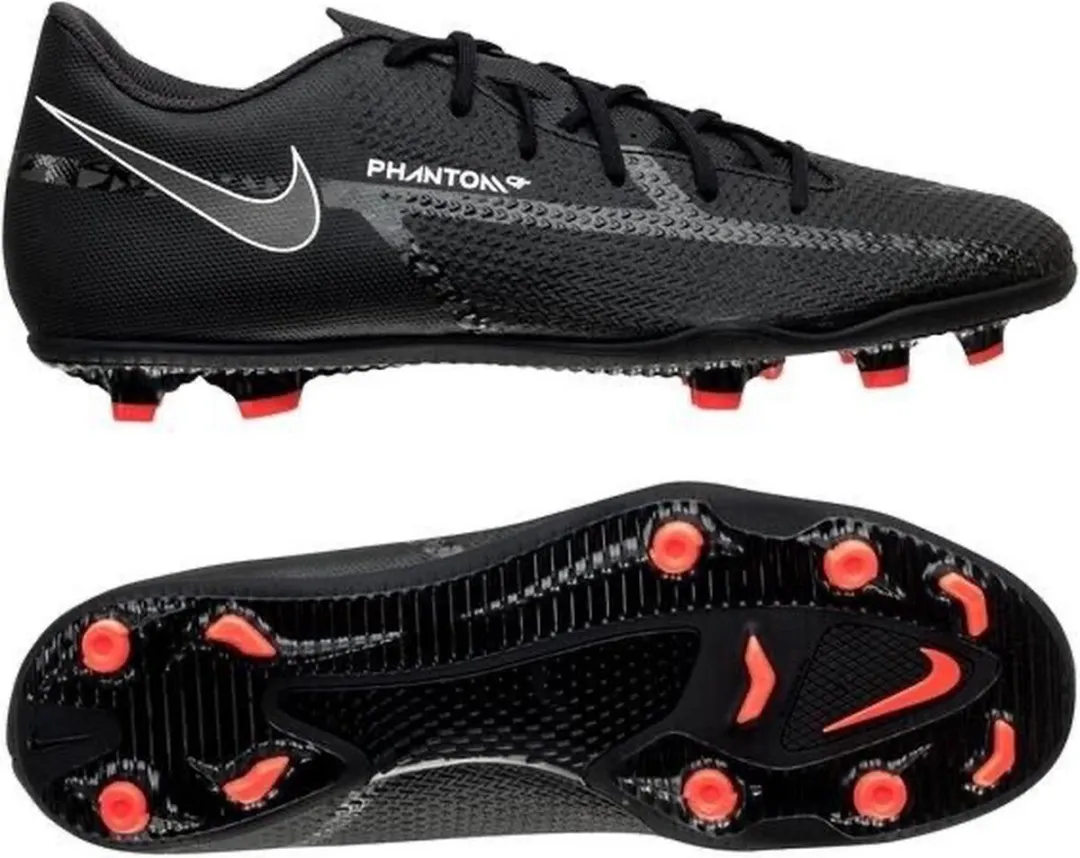 Nike Phantom GT2 FG/MG Voetbalschoenen DA5640-001 - Maat 40 - Zwart/Rood