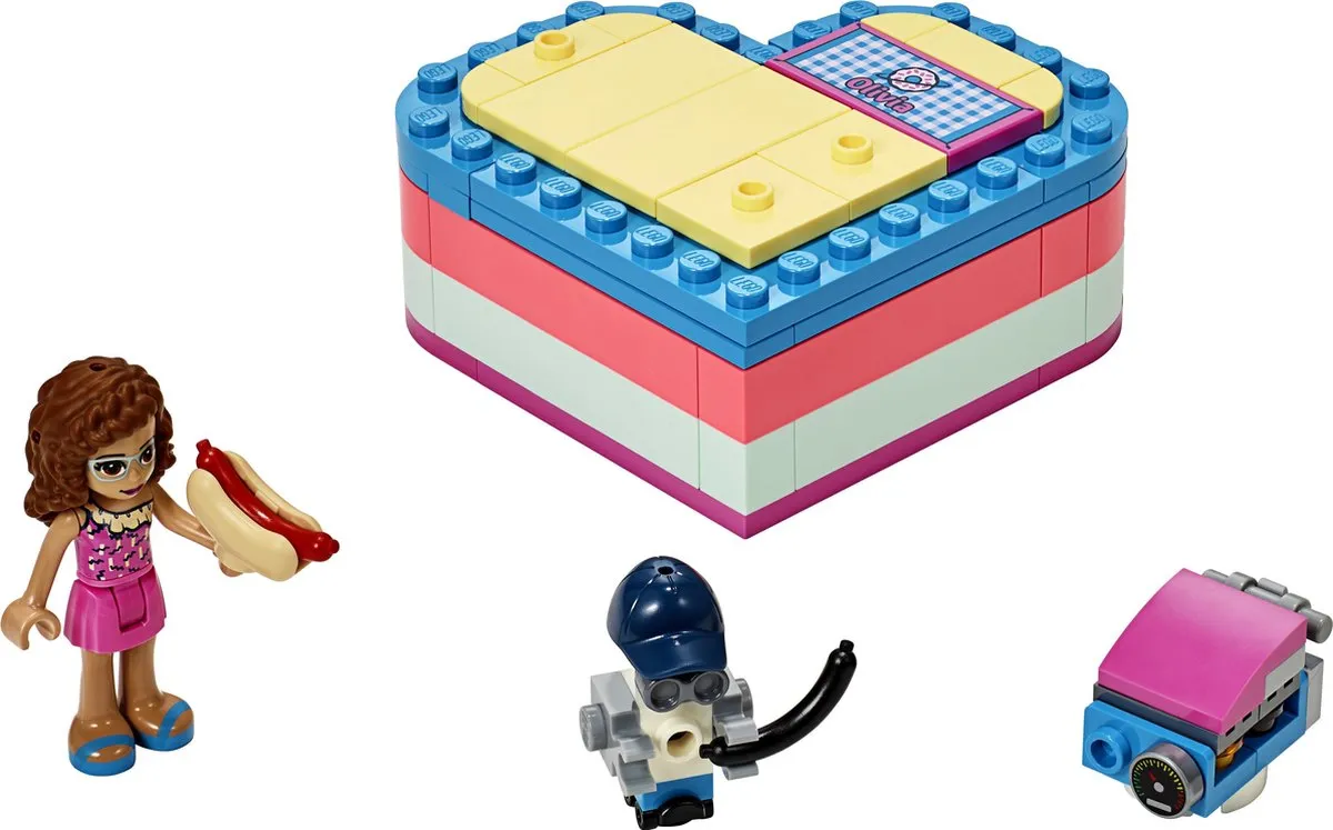 LEGO Friends Olivia Hartvormige Zomerdoos 41387 - Roze - afbeelding 4 van 6