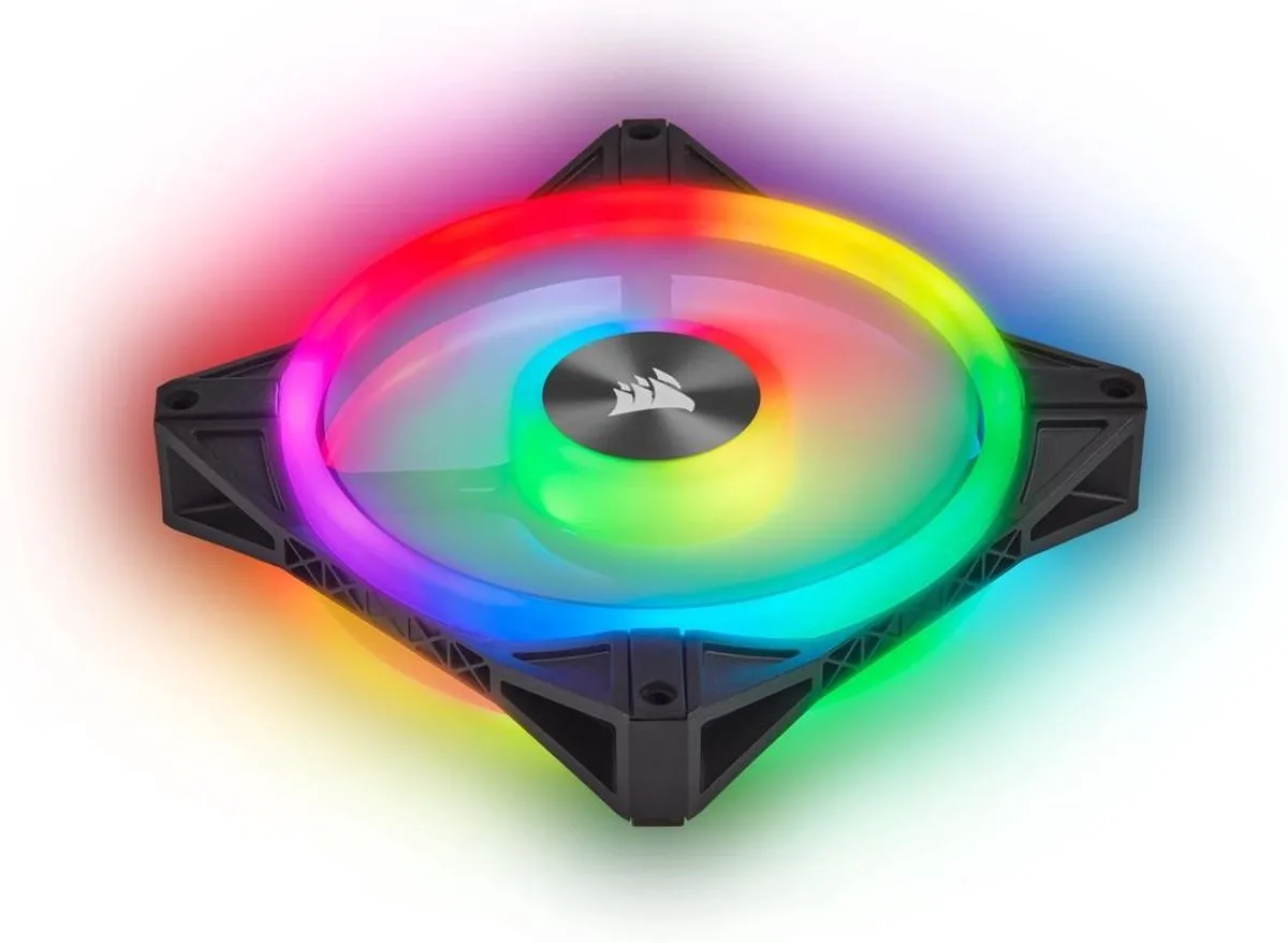 Corsair QL120 RGB Box Ventilator - 3x 120mm - Zwart/Grijs