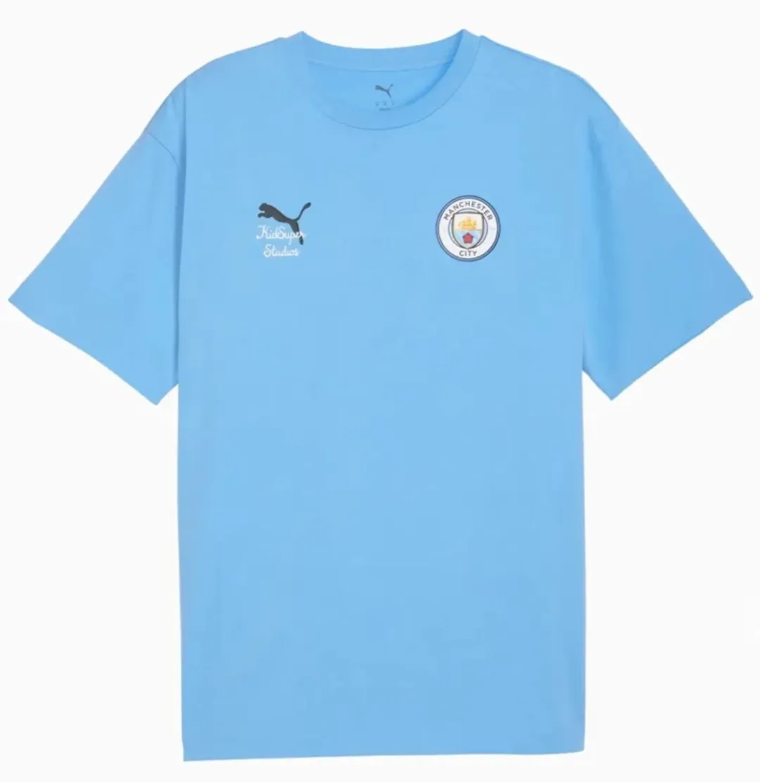 PUMA Man City Heren MCFC Lw Ks Grafisch T-shirt