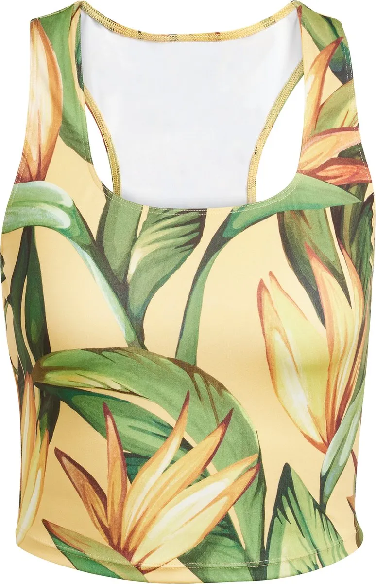 adidas x FARM Rio Training Tanktop JD6306 - Geel