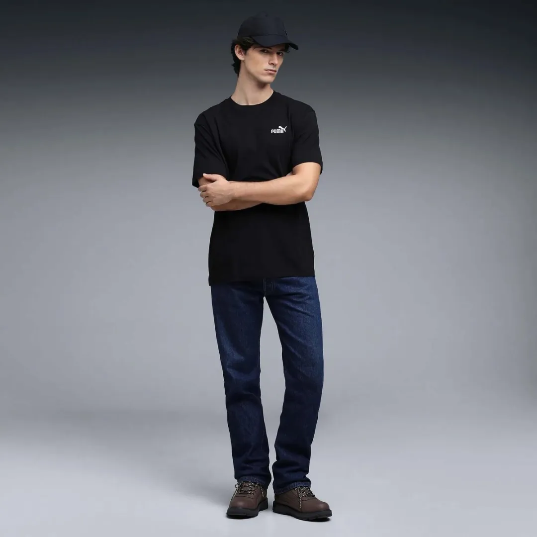 PUMA ESS Relaxed Small No.1 Logo Shirt Heren - Zwart
