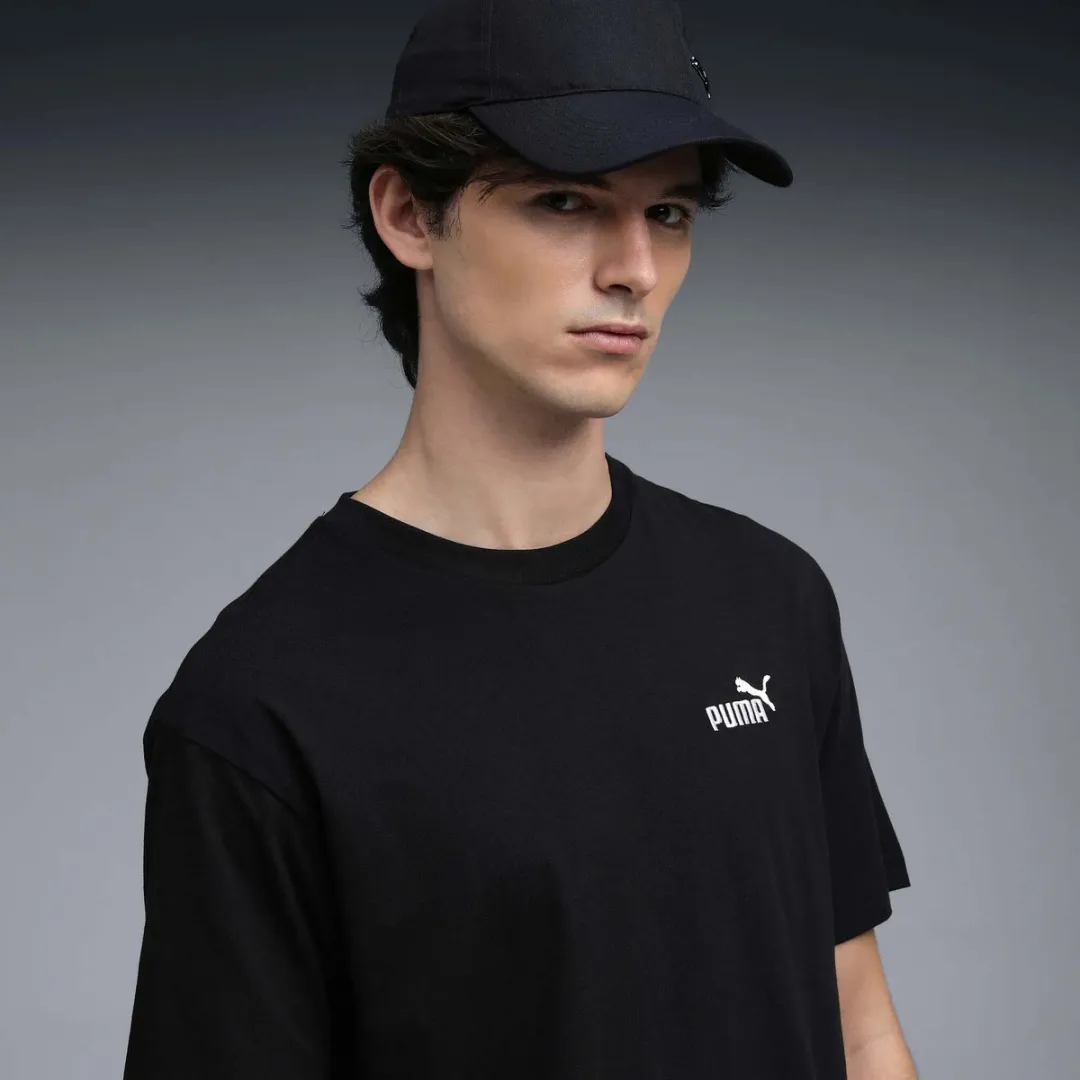 PUMA ESS Relaxed Small No.1 Logo Shirt Heren - Zwart