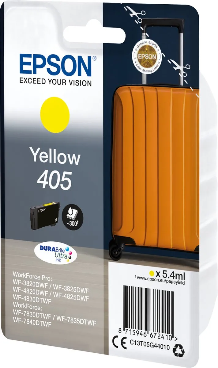 Epson C13T05G44020 DURABrite Ultra Inkt - Geel - 300 Pagina's
