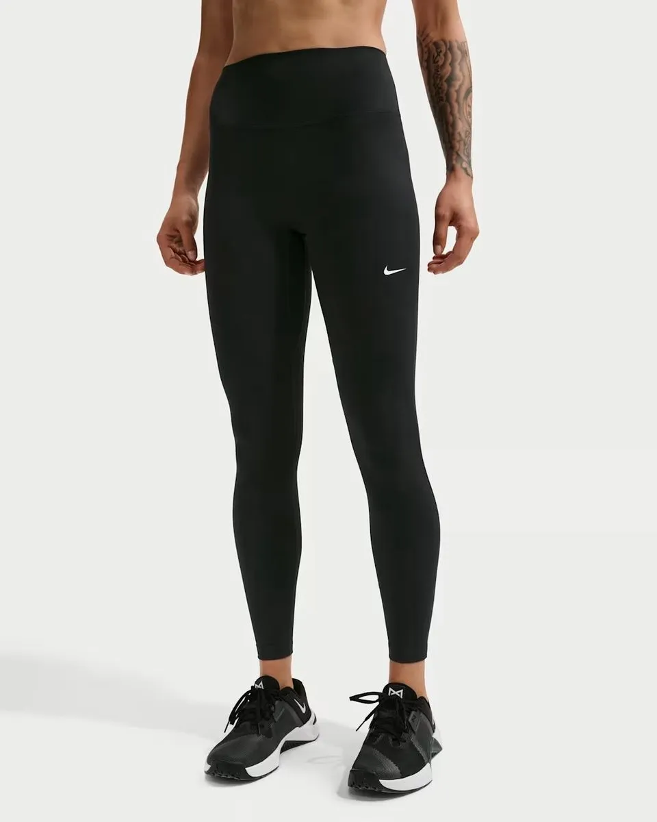 Nike Sportlegging One Seamless Front Dames XL - Zwart