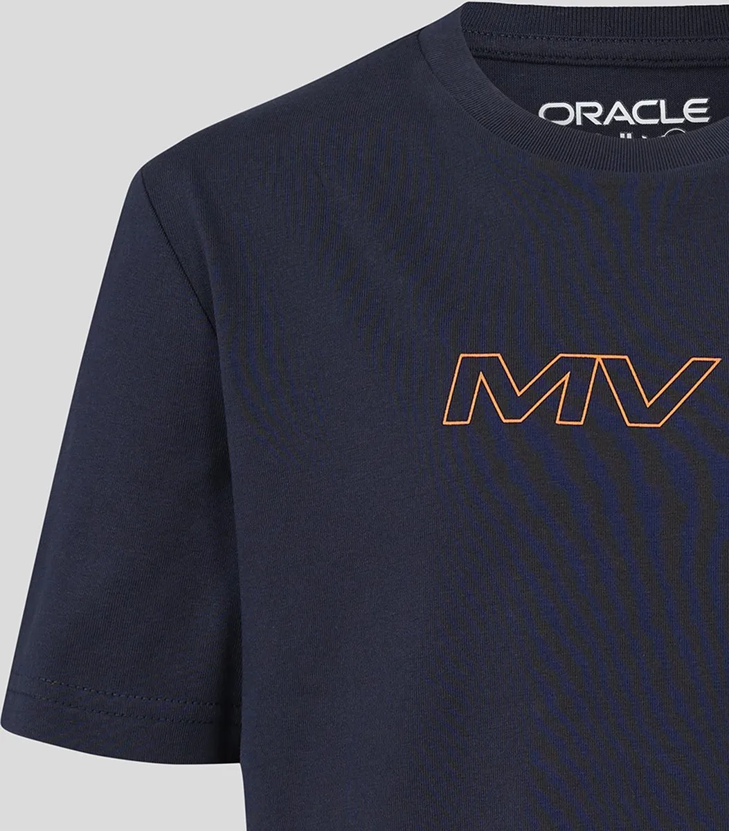 Red Bull Racing Max Verstappen T-shirt 140-146 - Blauw