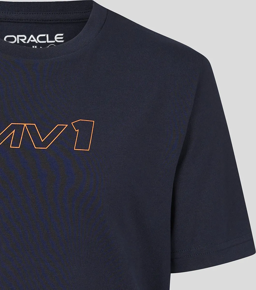 Red Bull Racing Max Verstappen T-shirt 140-146 - Blauw