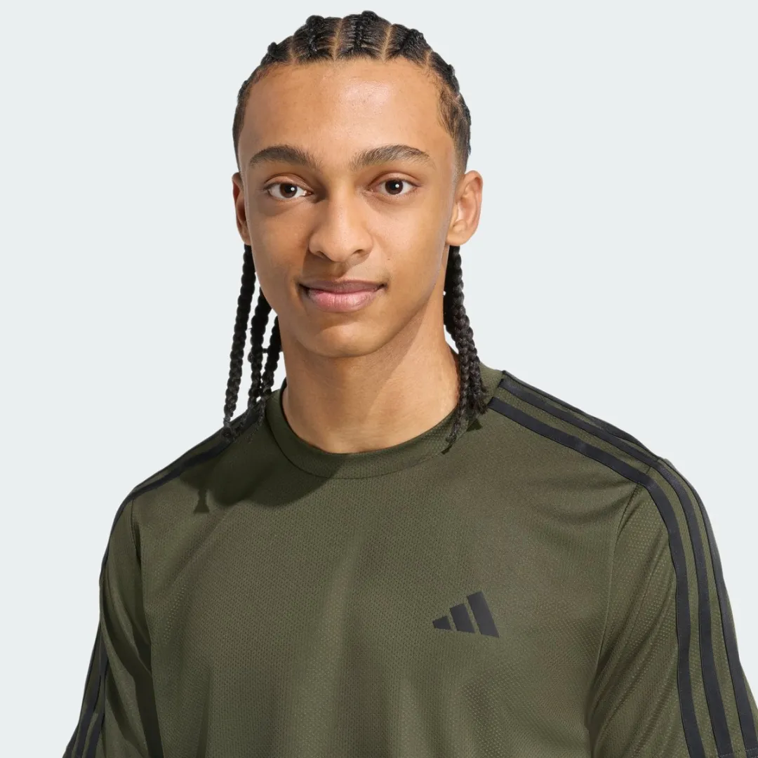 adidas Performance Train Essentials 3-Stripes T-shirt - S - Groen