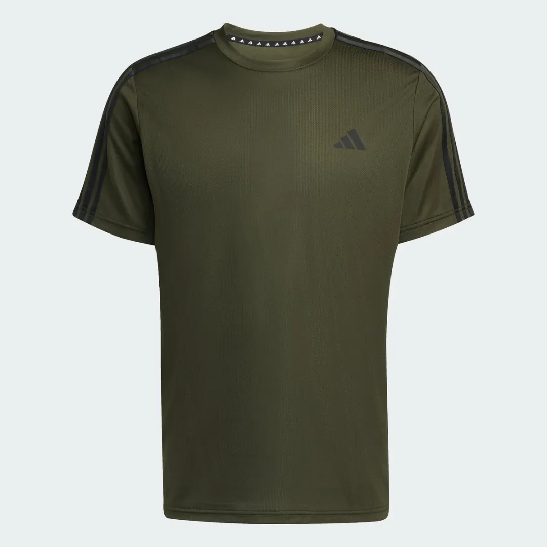 adidas Performance Train Essentials 3-Stripes T-shirt - S - Groen