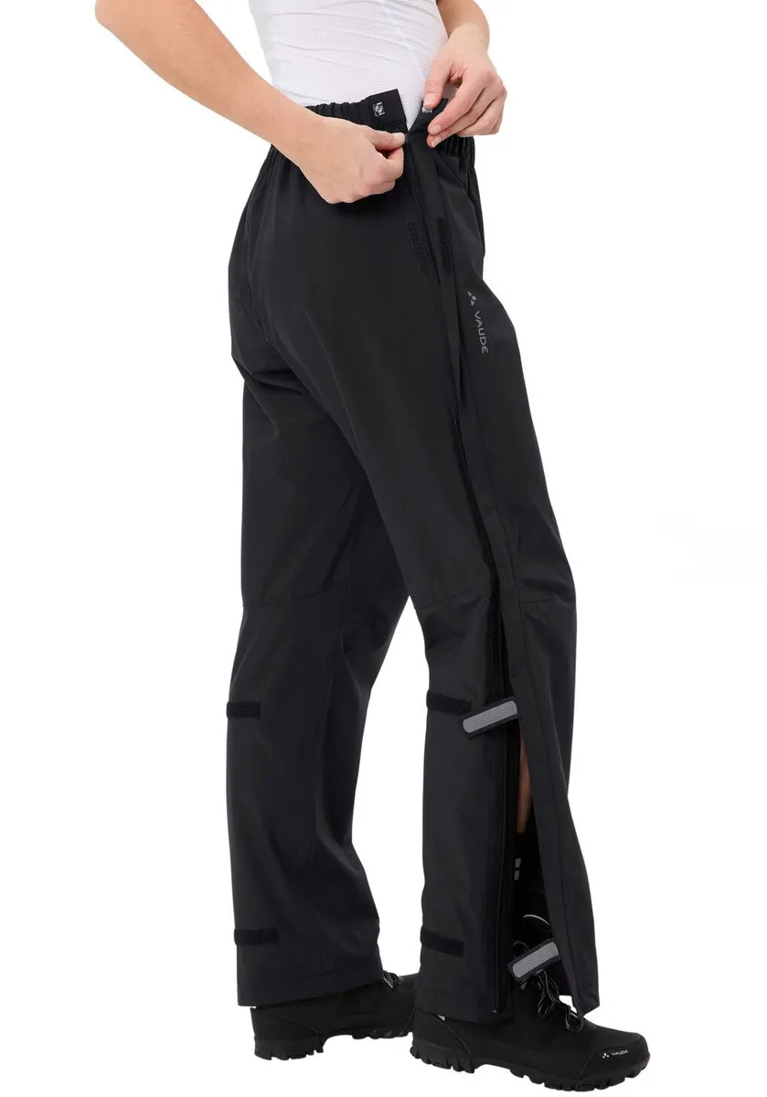 Vaude Women's Fluid Full-Zip Pants - Fietsbroek - Zwart