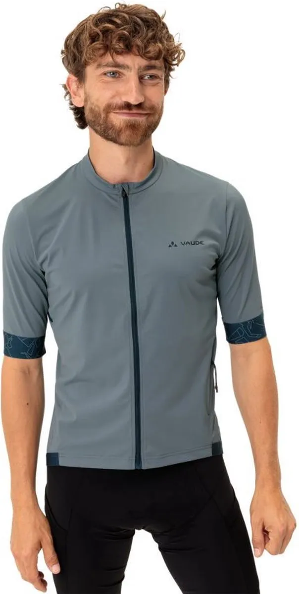 Vaude Kura FZ Tricot II Gravel Fietsshirt - Korte mouwen - XL - Blauw