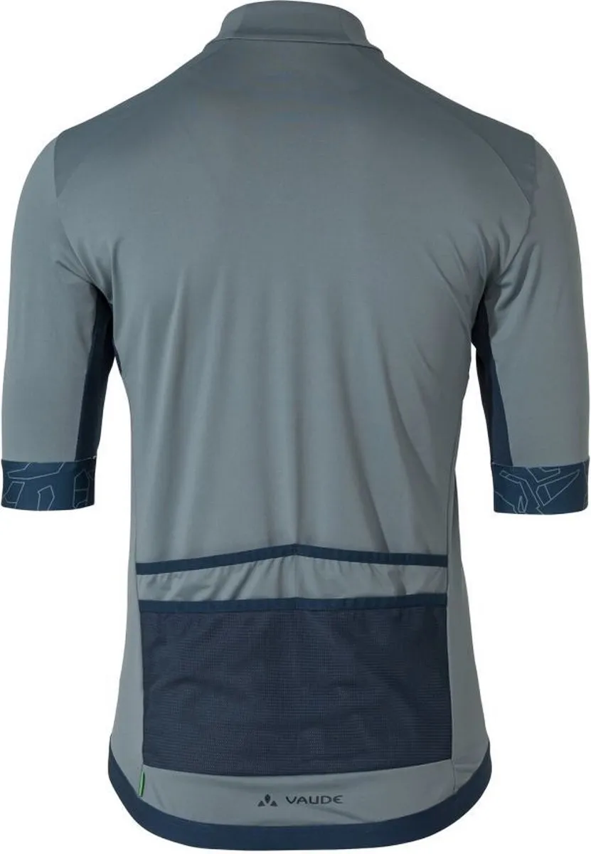 Vaude Kura FZ Tricot II Gravel Fietsshirt - Korte mouwen - XL - Blauw