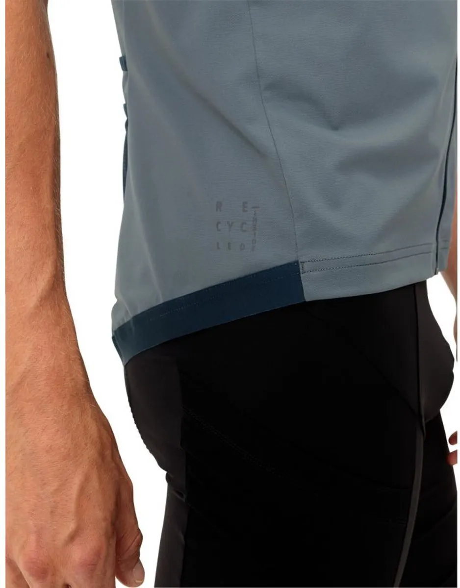 Vaude Kura FZ Tricot II Gravel Fietsshirt - Korte mouwen - XL - Blauw