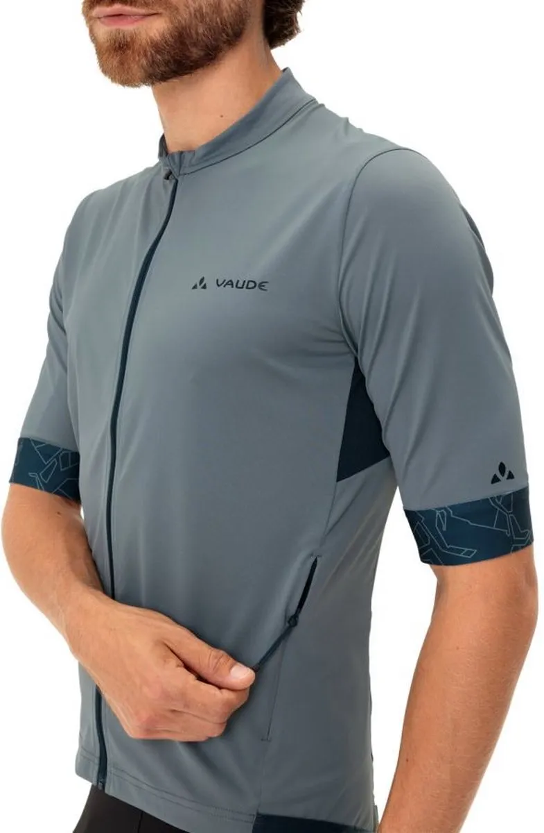 Vaude Kura FZ Tricot II Gravel Fietsshirt - Korte mouwen - XL - Blauw