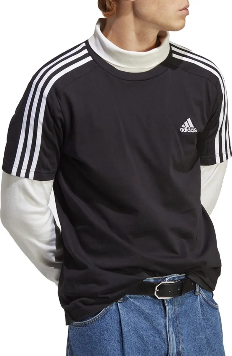 adidas Essentials Single Jersey T-shirt IC9334 - Zwart - XS