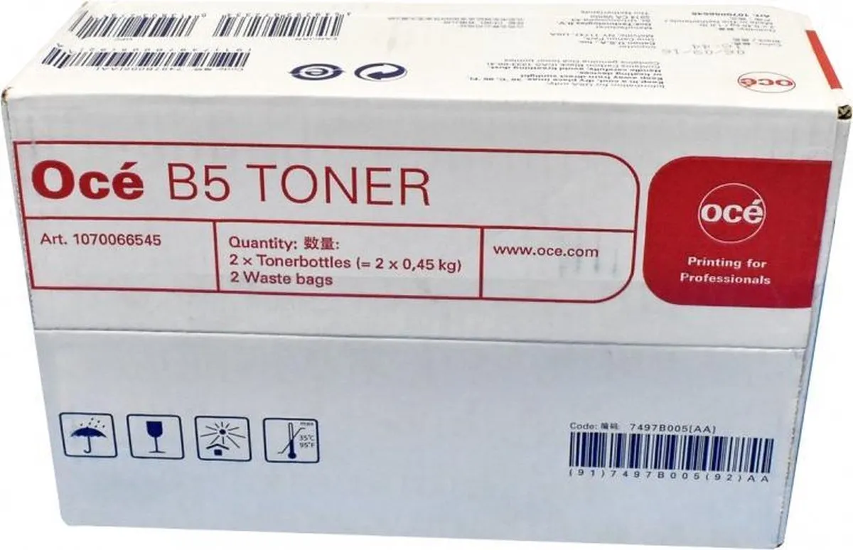 Canon OCE B5 Tonercartridge 1070066545 - Zwart - 2 Stuks