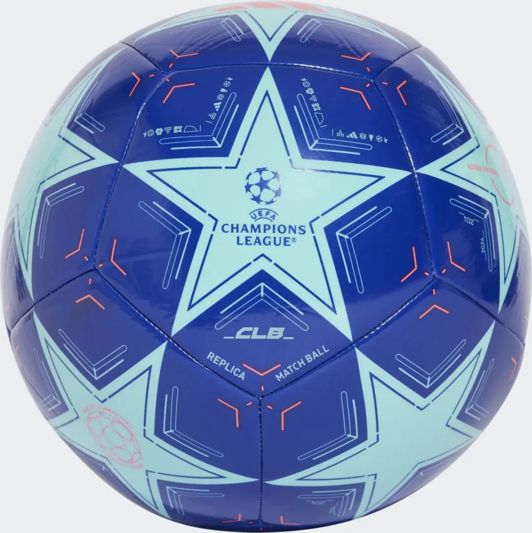 Adidas Bal UCL CLB Maat 5 - Aqua/Lucblu/Turbo Blauw