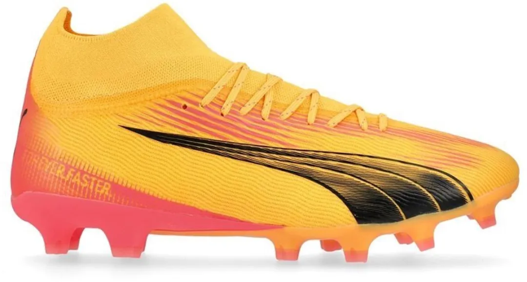 PUMA Ultra Pro FG/AG Voetbalschoenen 45 - Sun Stream/Black/Sunset Glow