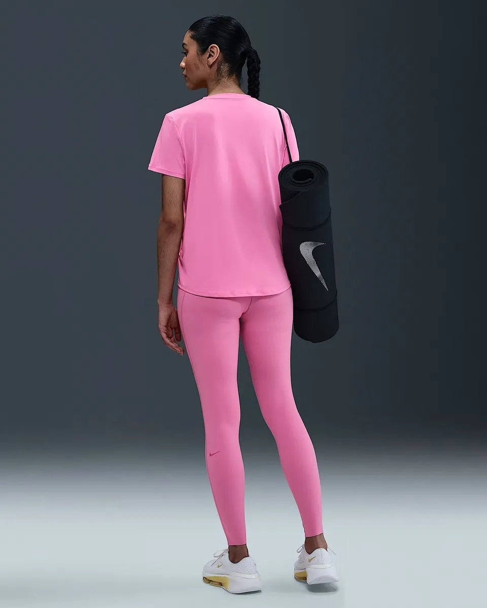 Nike One Classic Dri-FIT Dames T-Shirt - XS - Roze