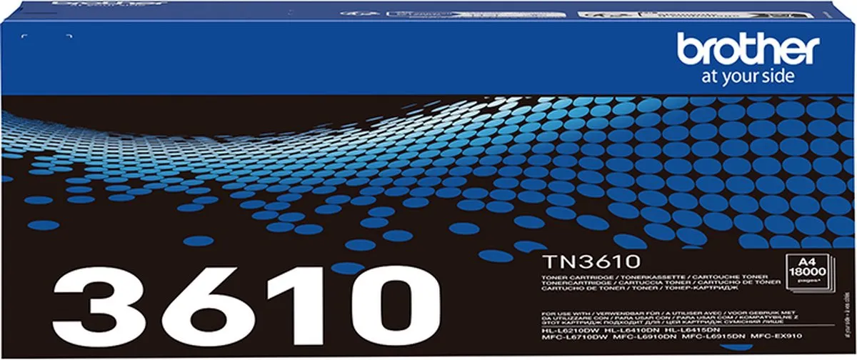 Brother TN-3610 Tonercartridge - Zwart