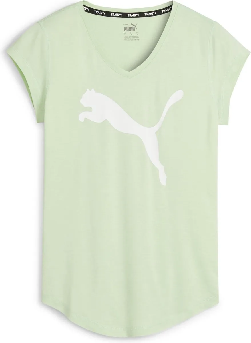 PUMA Train Favorite Heather Cat Tee Dames Sportshirt - Grape Mist