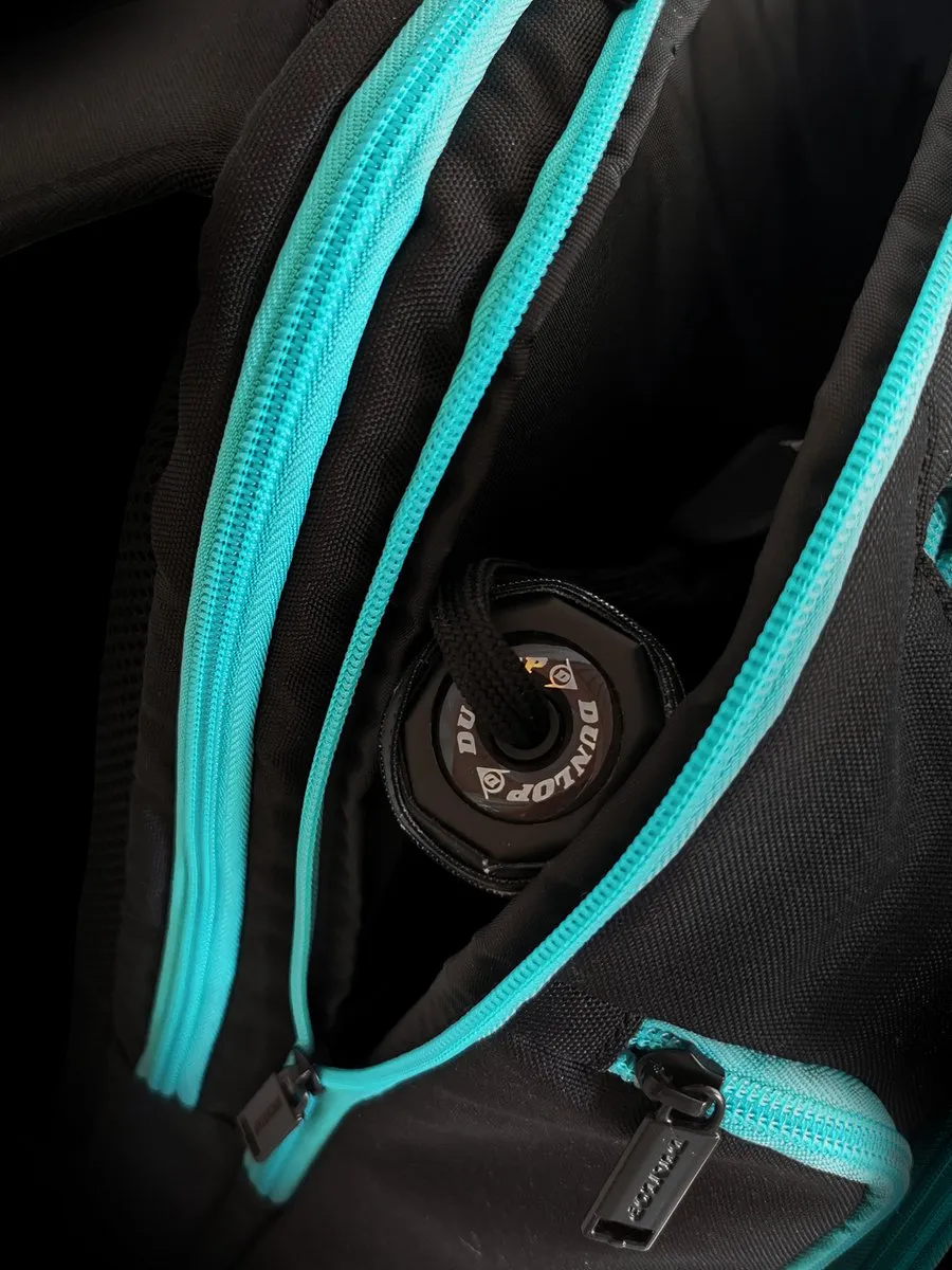 Dunlop Elite Padel Backpack 32L - Zwart/Petrol Groen