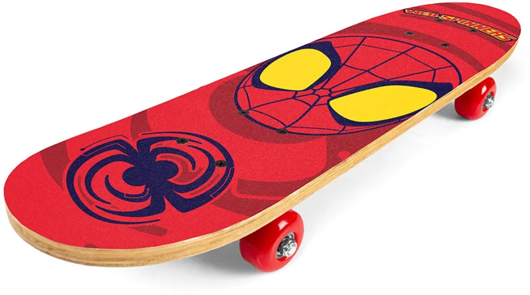 Spider-Man Houten Skateboard 45cm - Multi Colour
