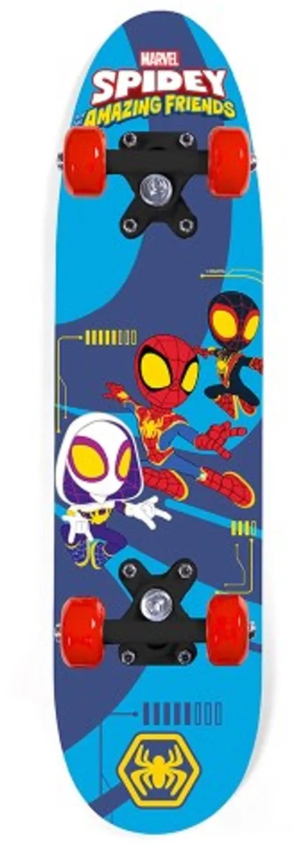 Spider-Man Houten Skateboard 45cm - Multi Colour