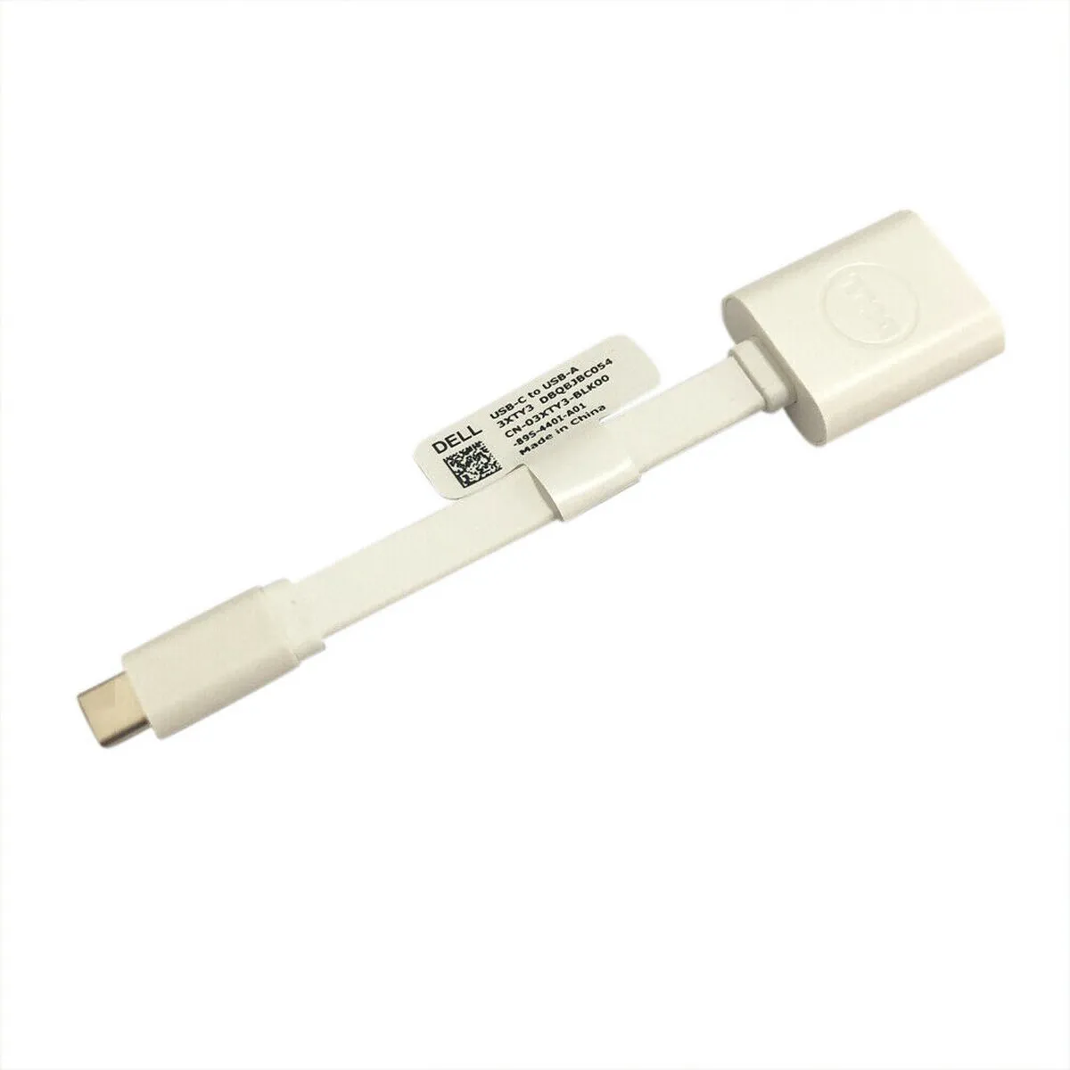 Dell DBQBJBC054 USB-C naar USB-A 3.0 Adapter - Wit