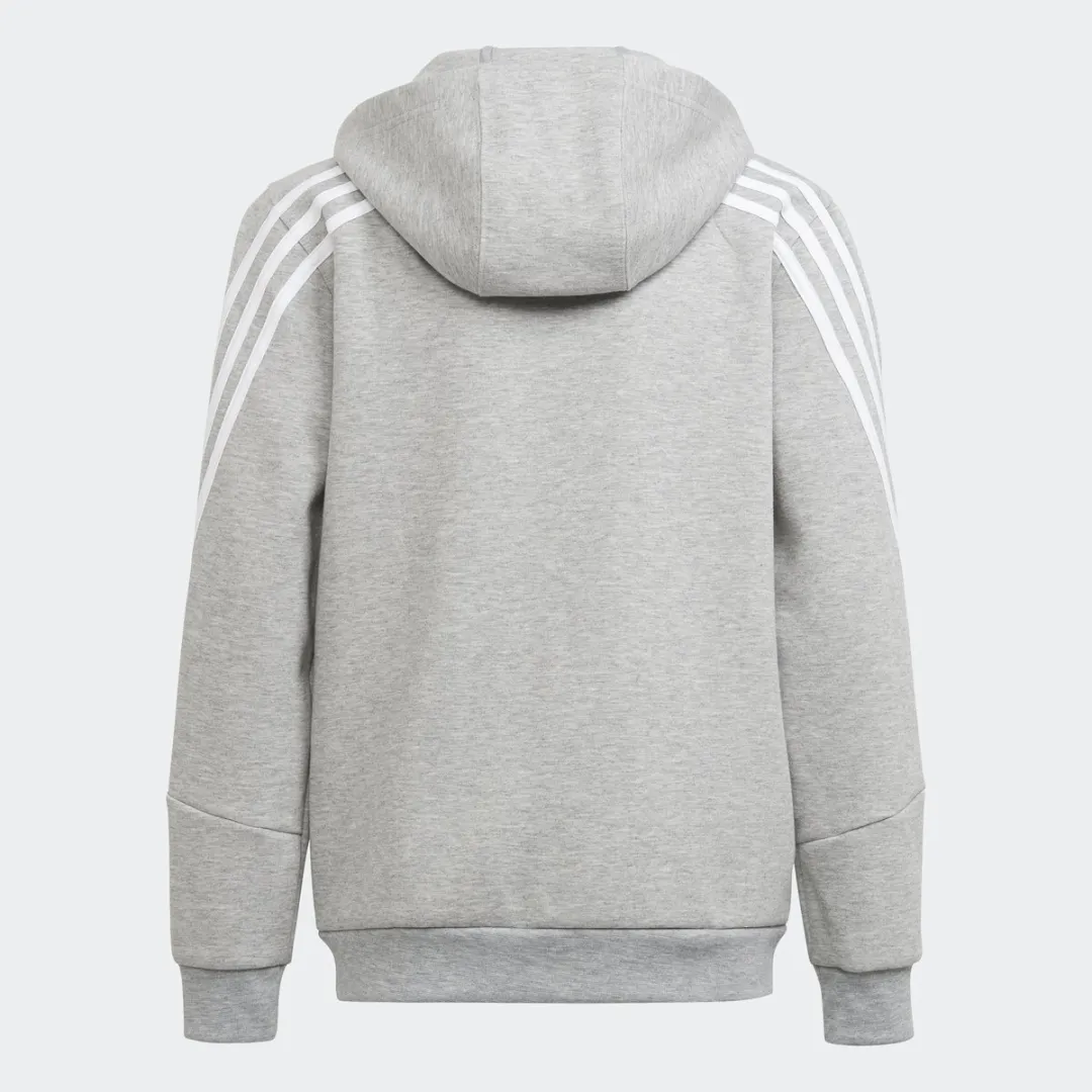 adidas Future Icons 3-Stripes Ritshoodie - Kinderen - Grijs