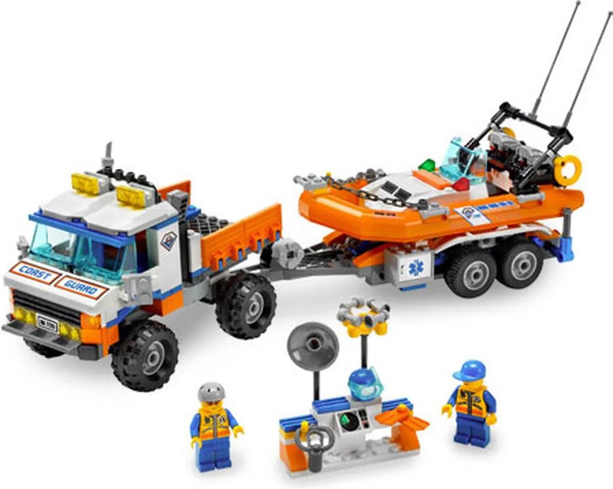 LEGO City Kustwachttruck met Speedboot 7726 - 352 Stukken - afbeelding 3 van 3
